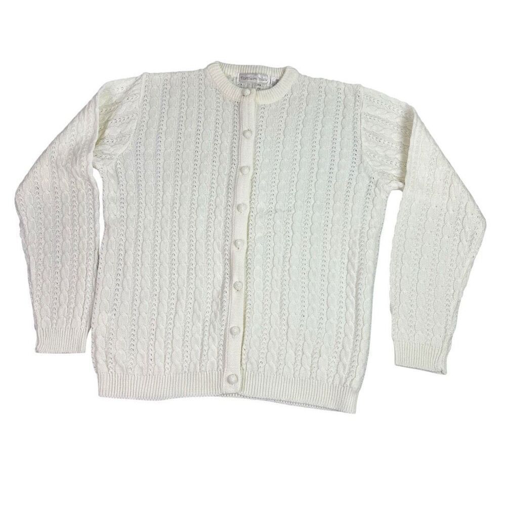 Northern Isles Vintage Creamy White Cardigan Medium/Large